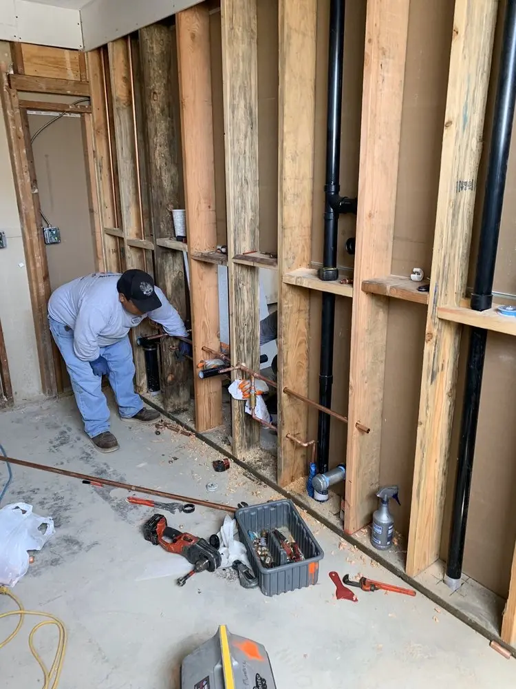 Commercial rough-in plumbing for Water Heater Replacement in Switchyard Junction